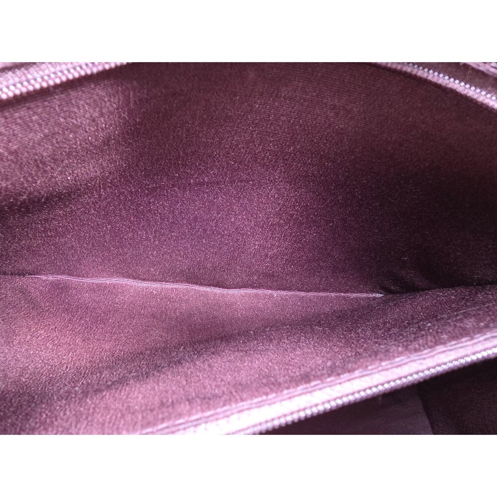 Coach Small Kelsey Pebbled Leather Satchel Bag β Deep Plum β Gold Hardware - Picture 15 of 16